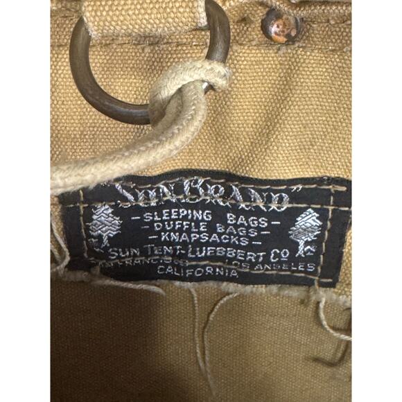 VTG 1940s Sun Tent-Luebbert Co. Duck Canvas Knapsack/Backpack/Rucksack Bag - Picture 2 of 16